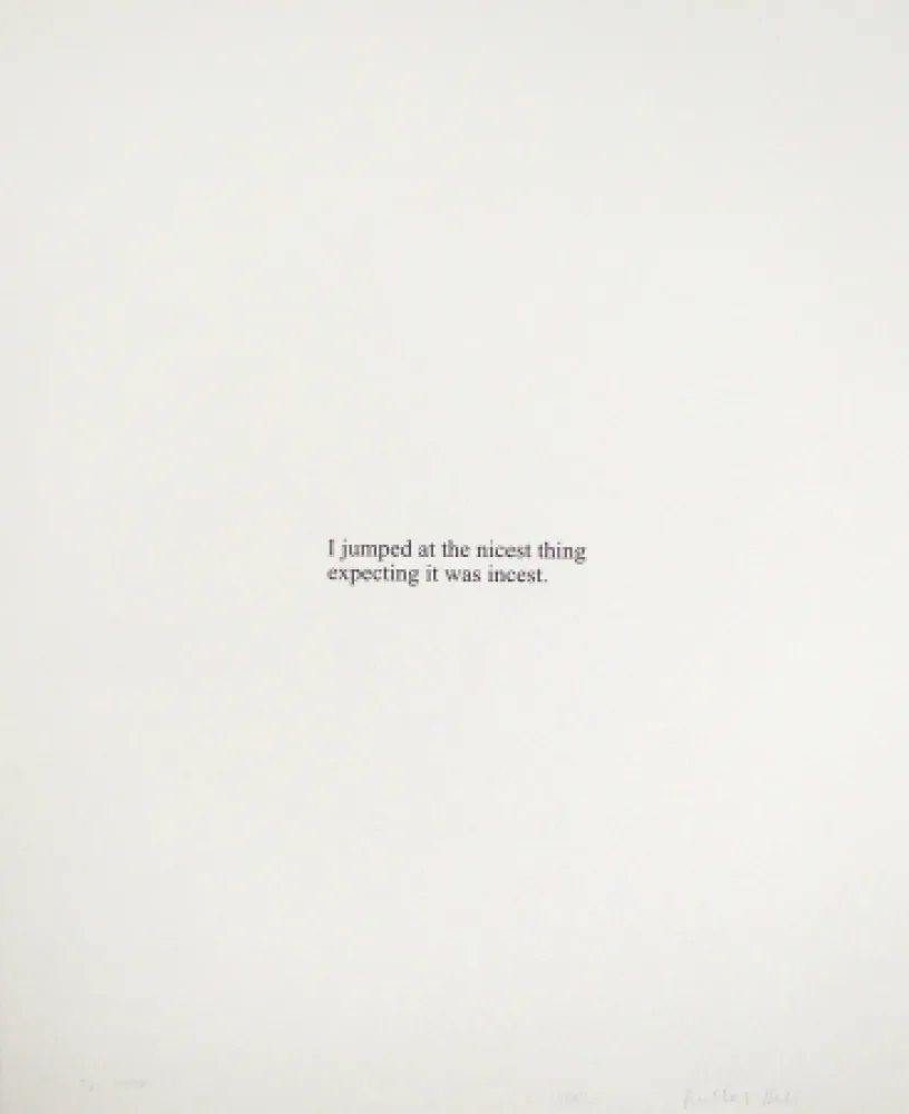 Siebdruck Wool - I Jumped A