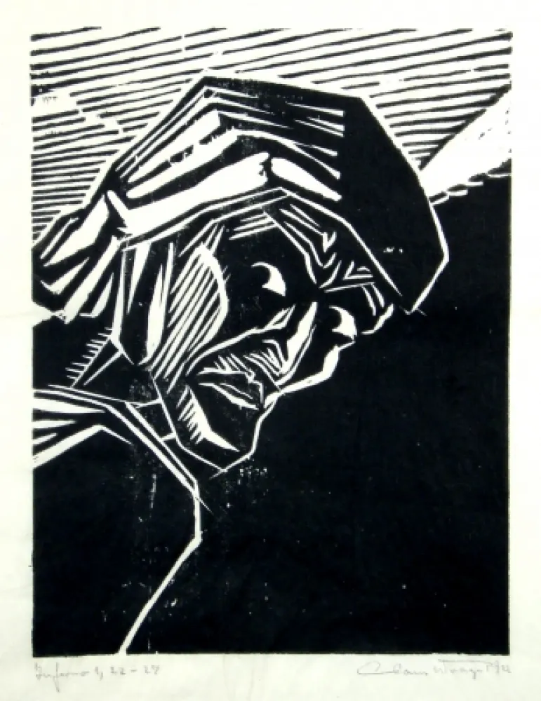 Holzschnitt Wrage - Inferno