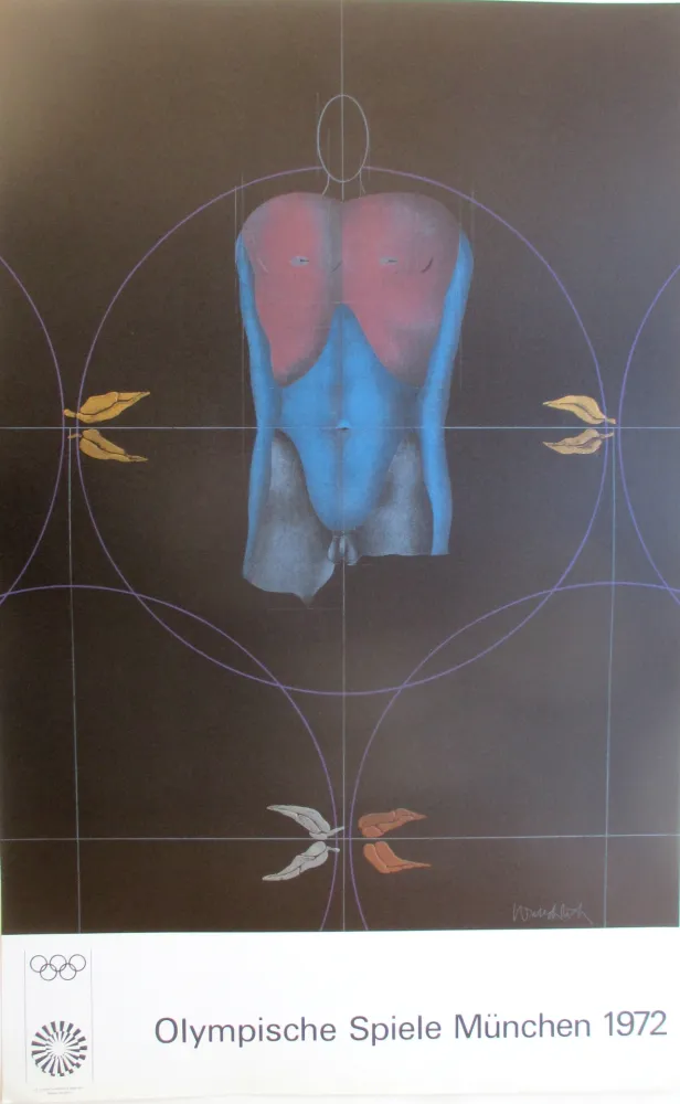 Lithographie Wunderlich - OL 1972, Original colourlithograph