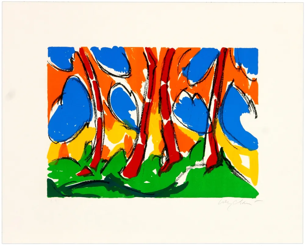 Lithographie Wyckaert - Encre cinq et sept