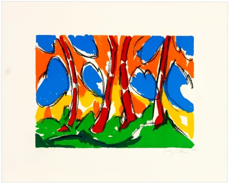 Lithographie Wyckaert - Encre cinq et sept