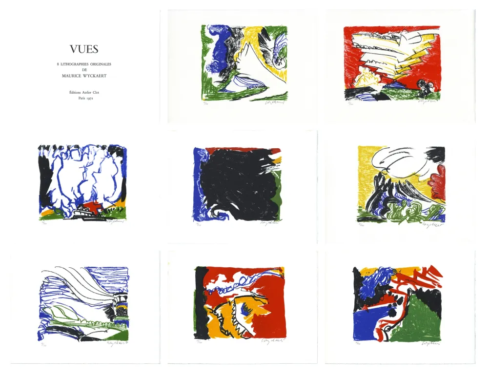Lithographie Wyckaert - Vues (complete portfolio)