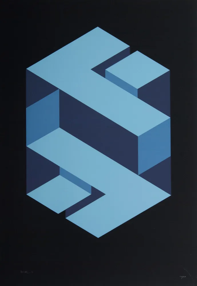 Siebdruck Yturralde - Figura imposible