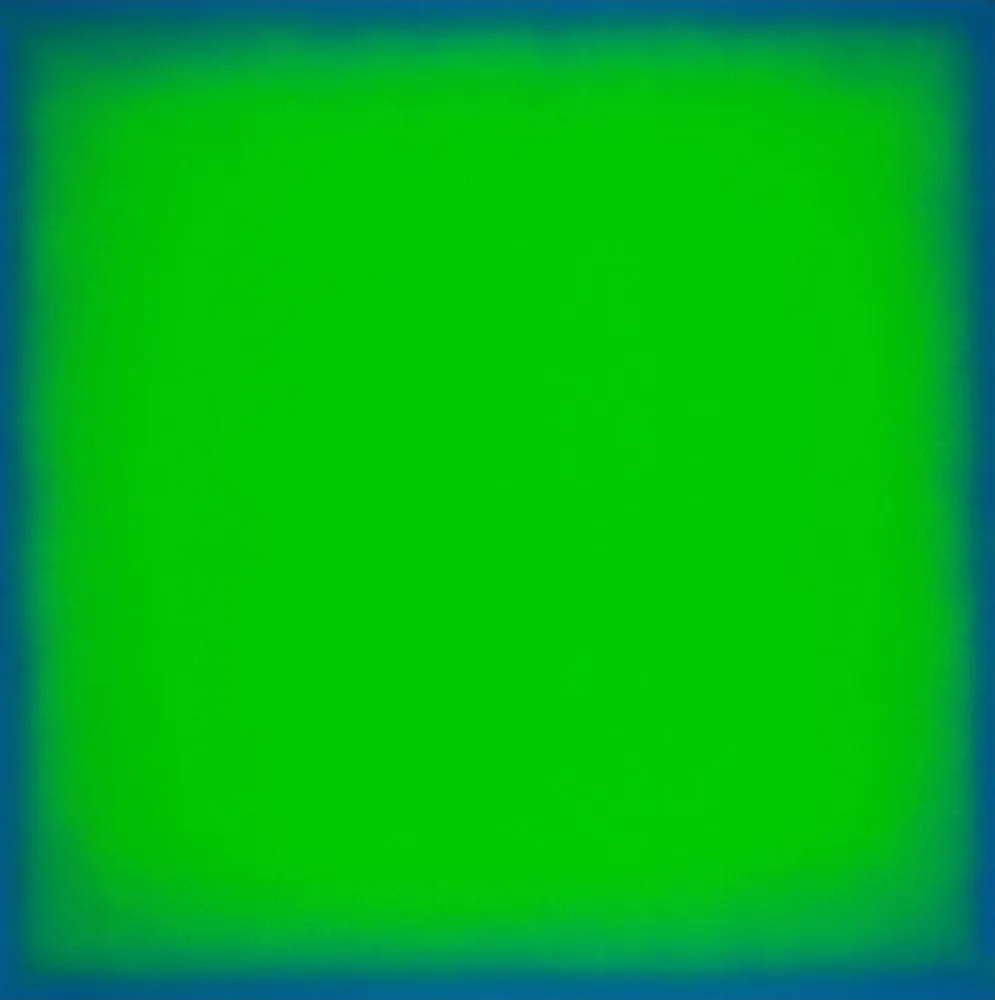 Siebdruck Yturralde - Postludio IV (Green and Blue)