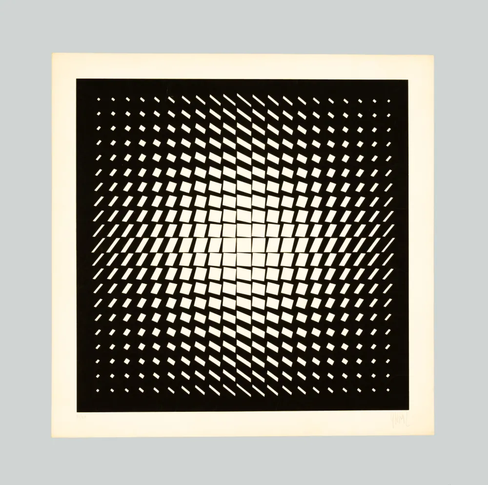 Siebdruck Yvaral - Composition