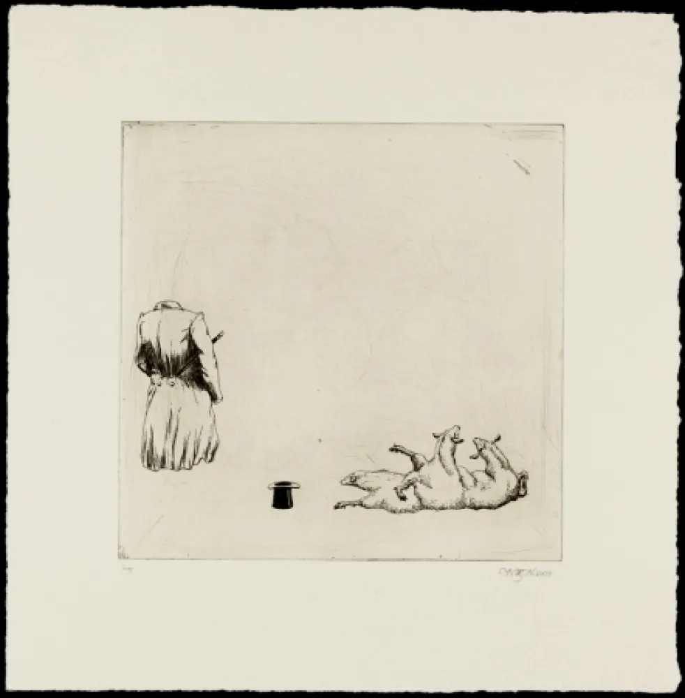 Radierung Zaare-Nahandi - Sans titre