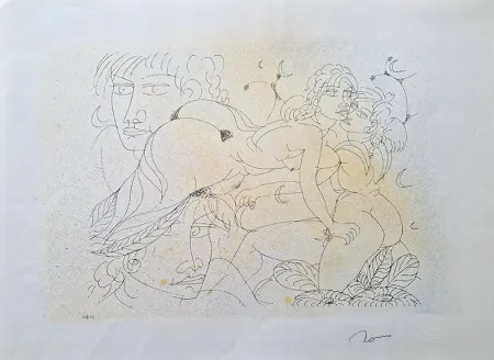 Lithographie Zancanaro - Figure