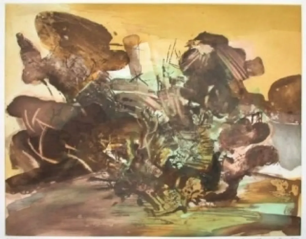 Radierung Und Aquatinta Zao - Composition 262