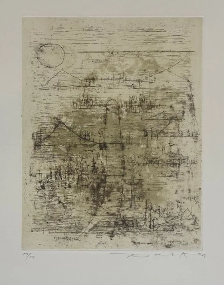 Radierung Zao - L'Escalier 