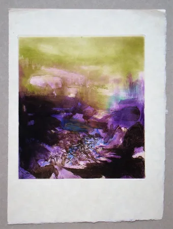 Radierung Zao - L'Étang