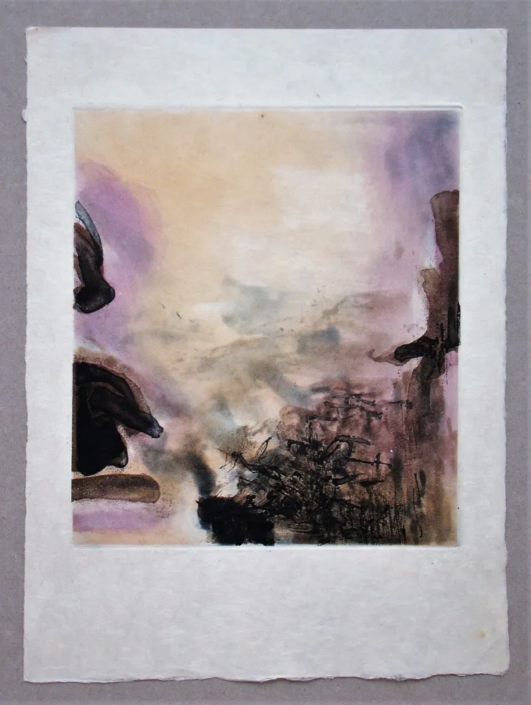 Radierung Zao - L'Étang