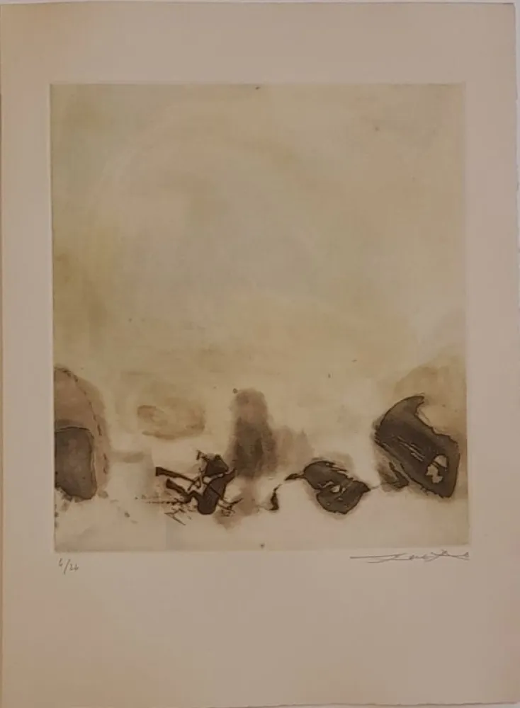 Radierung Zao - L'étang 