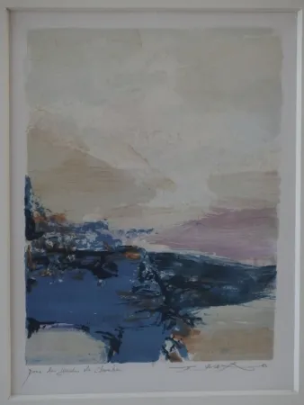 Lithographie Zao - Paysage