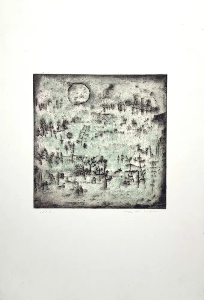 Radierung Zao - Paysage au soleil 