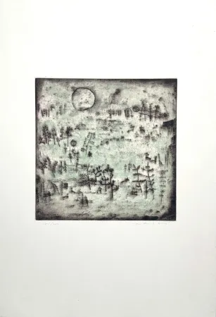 Radierung Zao - Paysage au soleil 