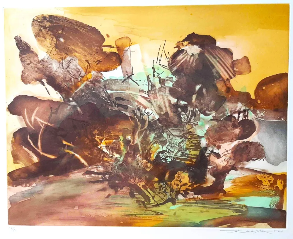 Radierung Und Aquatinta Zao - Untitled