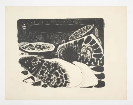 Lithographie Zeid - Sans titre. Untitled.