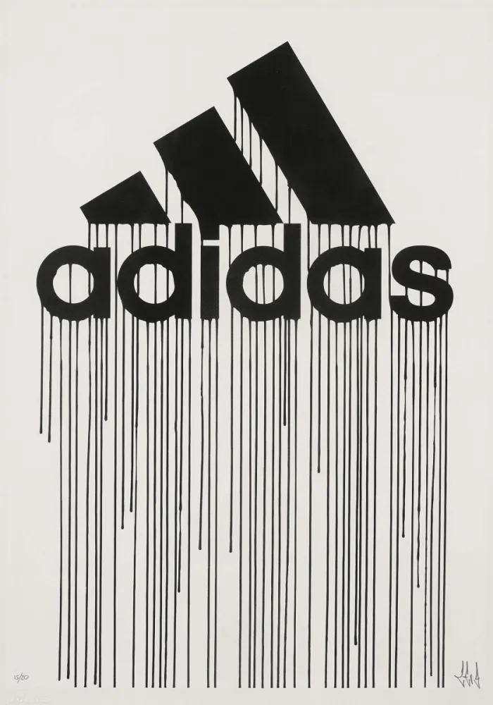 Siebdruck Zevs - Liquidated Adidas