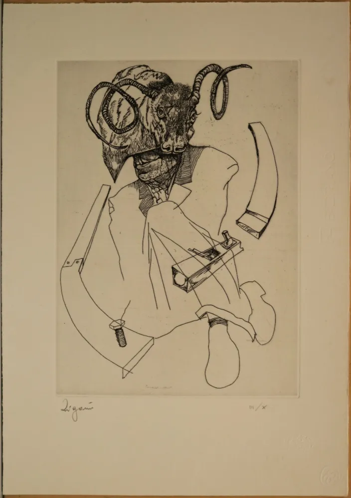 Radierung Zigaina - Il mito