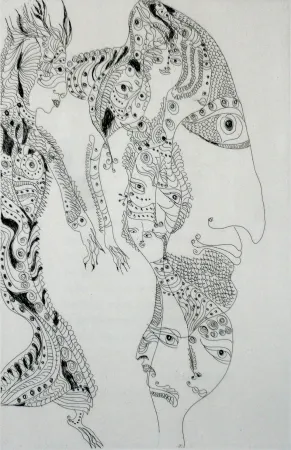 Radierung Und Aquatinta Zurn - Oracles et spectacles