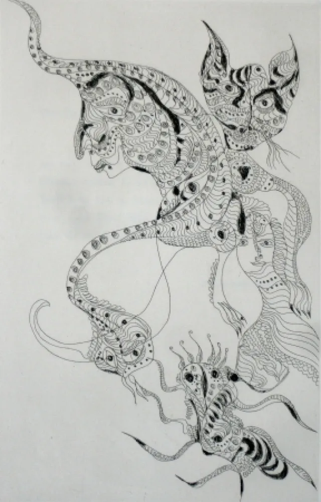 Radierung Und Aquatinta Zurn - Oracles et spectacles 2