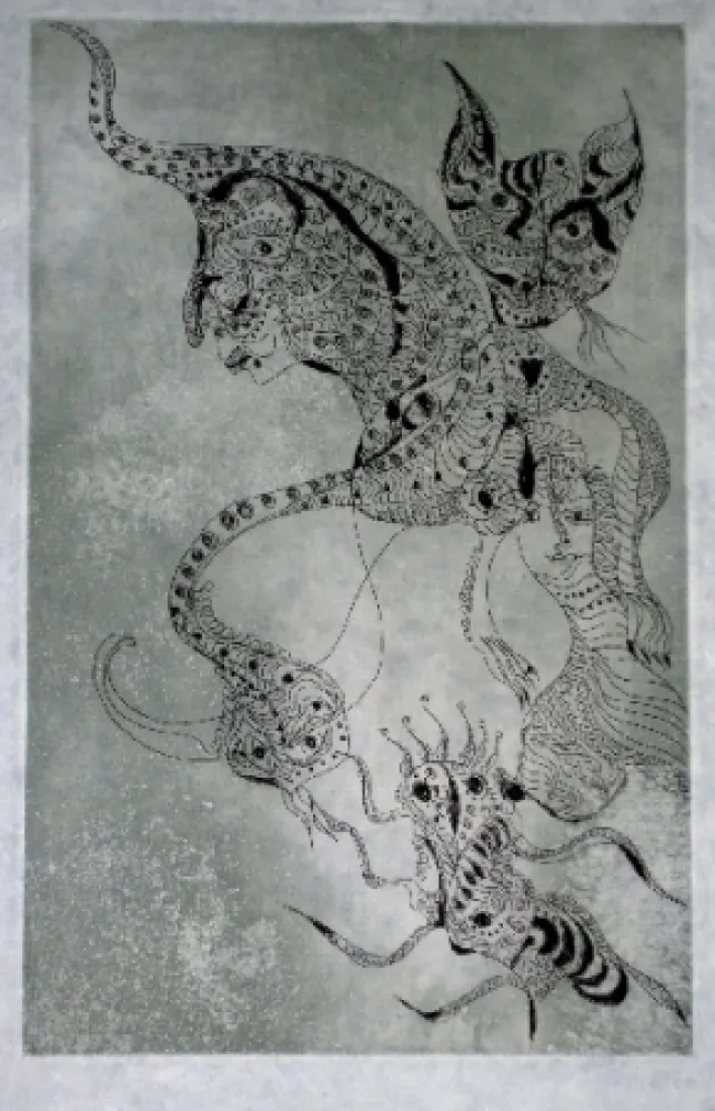 Radierung Und Aquatinta Zurn - Oracles et spectacles (2)