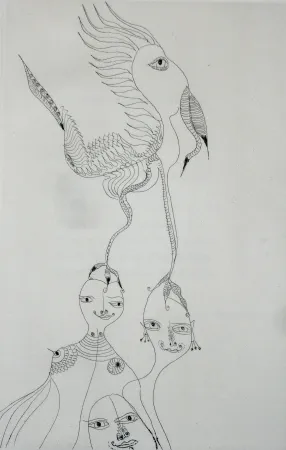 Radierung Und Aquatinta Zurn - Oracles et spectacles 3