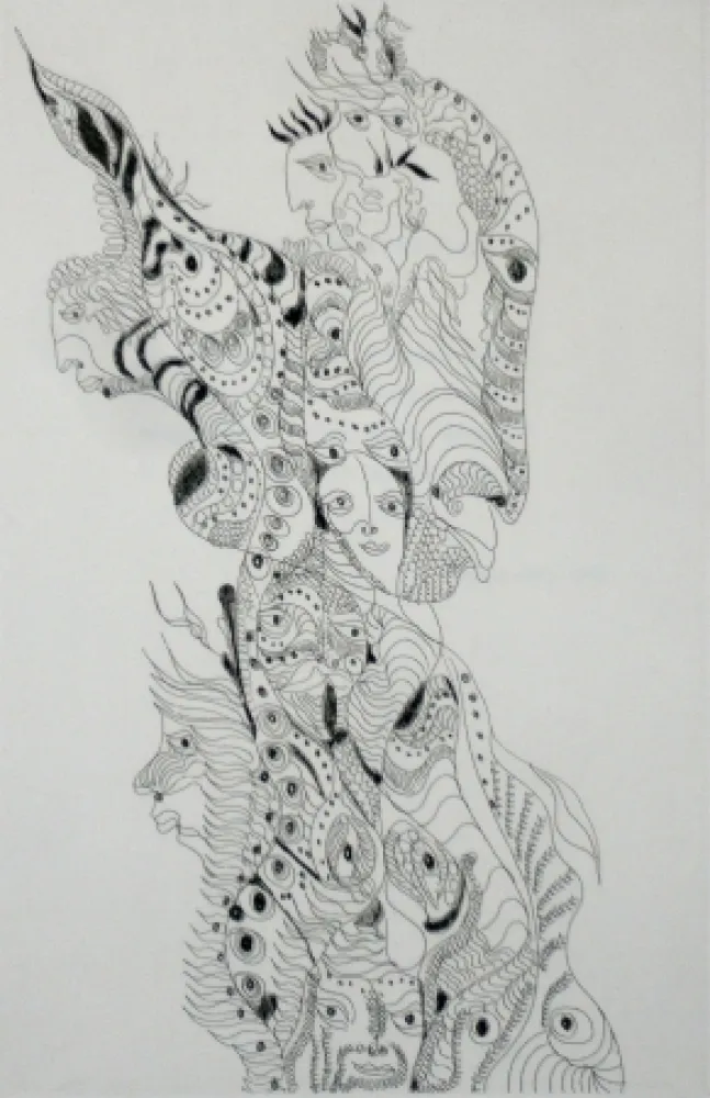 Radierung Und Aquatinta Zurn - Oracles et spectacles 4