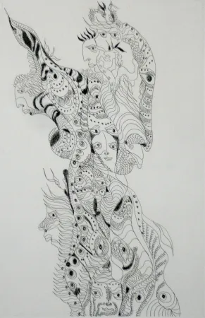 Radierung Und Aquatinta Zurn - Oracles et spectacles 4