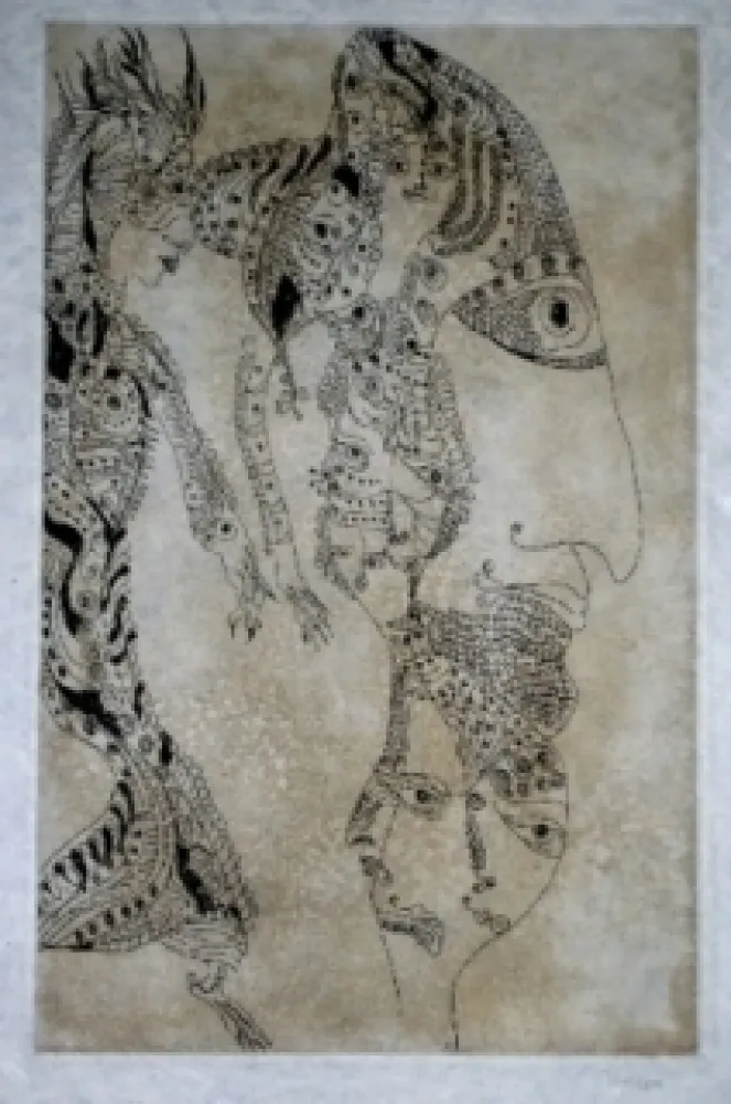 Radierung Und Aquatinta Zurn - Oracles et spectacles