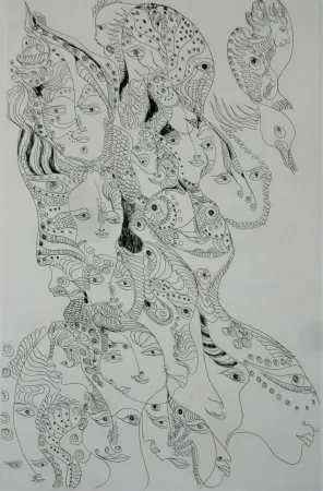 Radierung Und Aquatinta Zurn - Oracles et spectacles 7