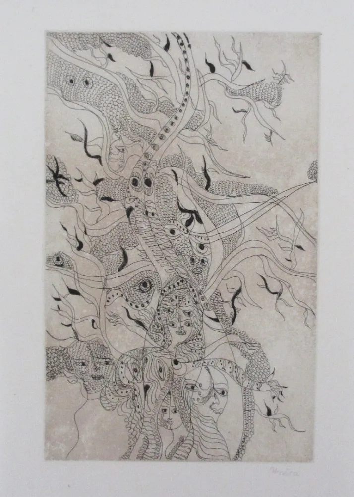 Radierung Und Aquatinta Zurn - Oracles et spectacles Pl.6